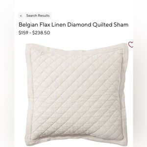 Pottery Barn Euro Shams in Flax
